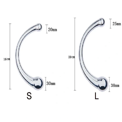 Double Stainless Elegant Hook Ended Anal 5858 Steel 1212
